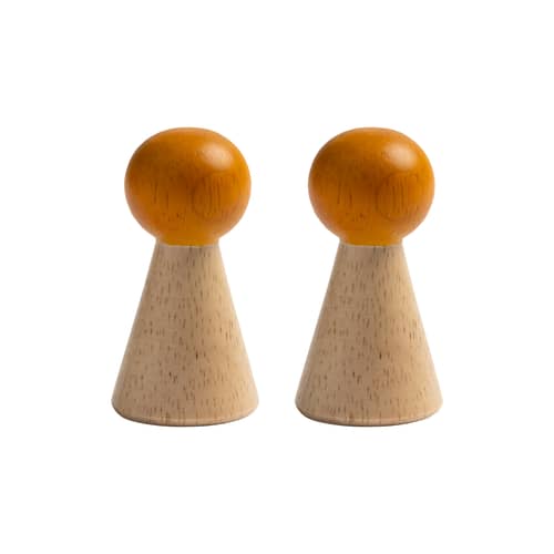 Halma Hook natural wood / Set of 2 - & klevering - Oak - FSC-certified rubberwood