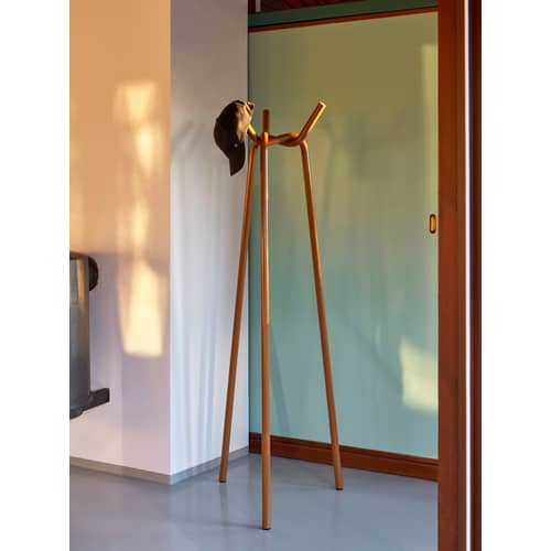 Kleiderständer mit Fuß Knit metall schwarz / Stahl - H 161 cm - Hay - Schwarz - lackierter Stahl