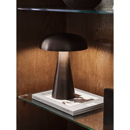 Lampe sans fil rechargeable Como SC53 LED   / H 21 cm - &tradition - Bronze - Aluminium extrudé