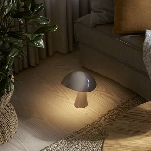 Lampe sans fil rechargeable Rumee gris - Louis Poulsen - Gris minéral - Polymère