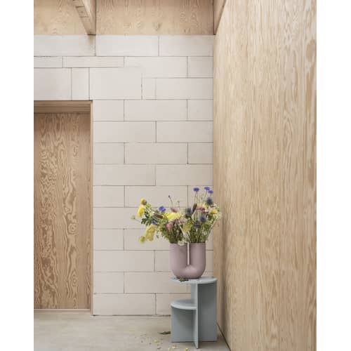 Kink Vase ceramic pink / Ceramic - Muuto - Lilac - Ceramic