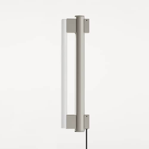 Applique avec prise Eiffel Single métal / H 50 cm - Frama - H 50 cm - Acier inoxydable