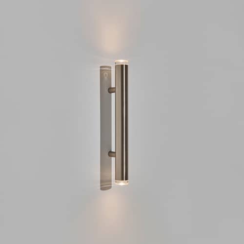 Applique salle de bains Pyl / L 75 cm - Petite Friture - Acier poli - Acier poli, Verre pressé