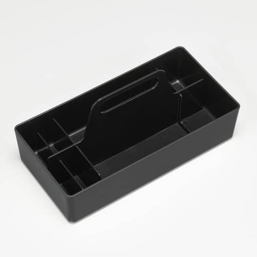 Bac de rangement Toolbox plastique noir / 32 x 16 cm - Arik Levy, 2010 - Vitra - Noir - ABS
