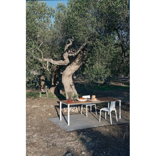 Chaise empilable Plana plastique gris - Kristalia - Gris clair - Fibre de verre, Polypropylène