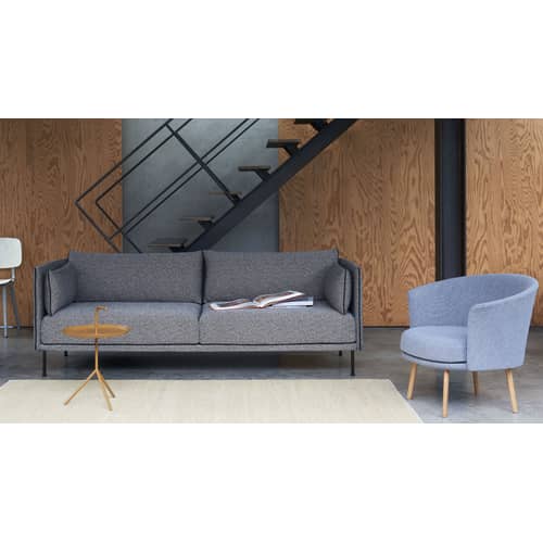 Don\'t leave Me Coffee table metal brown / Ø 38 x H 58 cm - Hay - Caramel - Lacquered steel