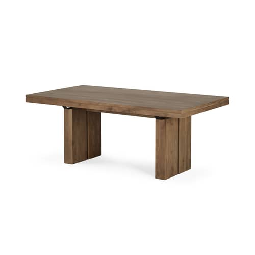 Double Extending table wood brown / L 200 to 300 cm - 8 to 12 people - Ethnicraft - Teak - Solid teak