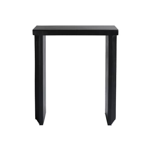 Konsole Arc corian schwarz / B 70 x T 30 x H 80 cm - 101 COPENHAGEN - Kaffee - Faserbeton
