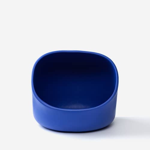 Korb Ô keramik blau / Keramik - Moustache - Blau - emaillierte Keramik