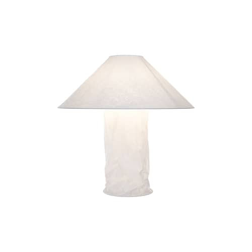 Lampe de table Lampampe papier blanc / Ingo Maurer, 1980 - Ø 75 x H 76 cm - Ingo Maurer - Blanc - Métal, Papier japonais