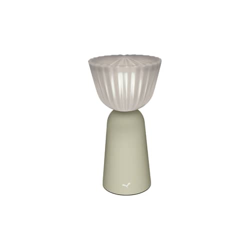 Lampe extérieur sans fil rechargeable Swiing LED / H 20 cm - Fermob - Gris argile - ABS recyclé, Aluminium, Polycarbonate