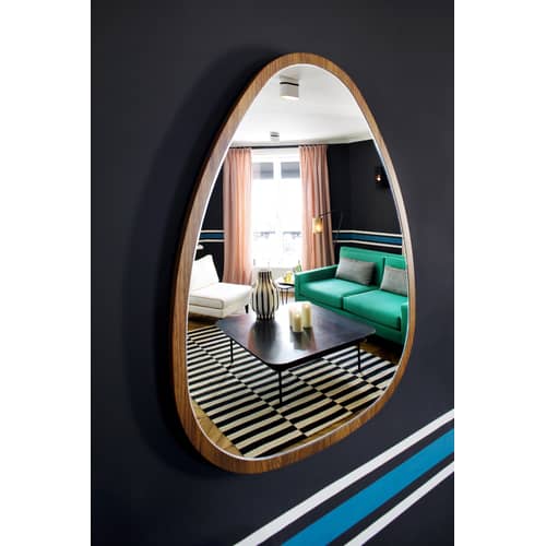 Miroir mural Ovo Medium bois naturel / 57 x 75 cm - Noyer - Maison Sarah Lavoine - Noyer - Noyer