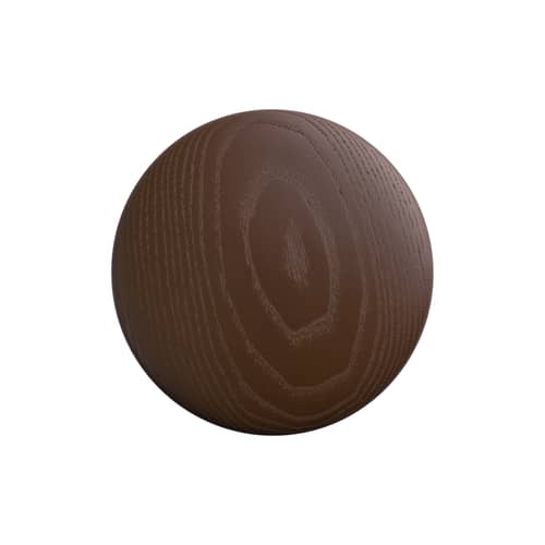Patère The Dots Wood Medium bois marron / Ø 13 cm - Muuto - Rouge brun - Frêne teinté
