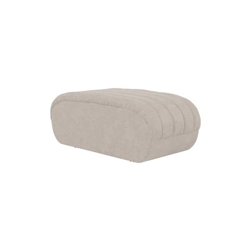 Pouf Coltre tissu beige / 108 x 51 cm - Muuto - Sable - Bois certifié FSC, Mousse, Tissu