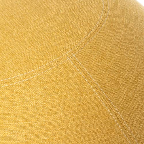 Pouf Original Regular jaune / Ergonomique - Ø 55 cm / Tissu chiné - BLOON PARIS - Jaune Maïs - PVC, Tissu polyester chiné