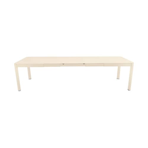 Ausziehtisch Ribambelle XL metall beige / L 149 bis 299 cm - 6 bis 14 Personen - Fermob - Milchkaffee Beige - lackiertes Aluminium