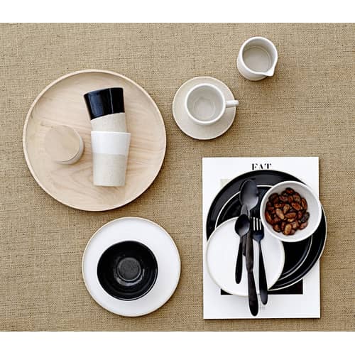 Set de couverts  métal noir / 4 pièces  - Acier - Bloomingville - Noir chromé - Acier inoxydable