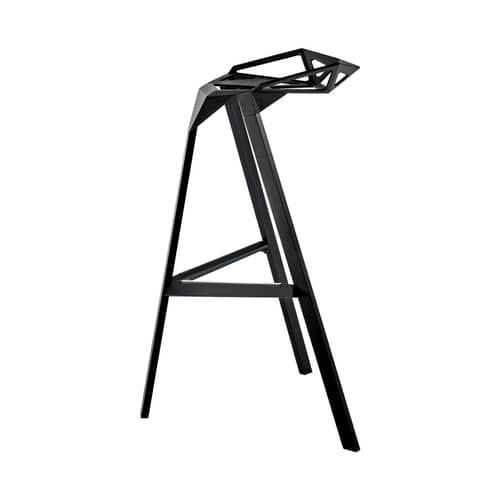 Tabouret de bar Stool One / H 67 cm - Konstantin Grcic, 2006 - Magis - Noir - Aluminium