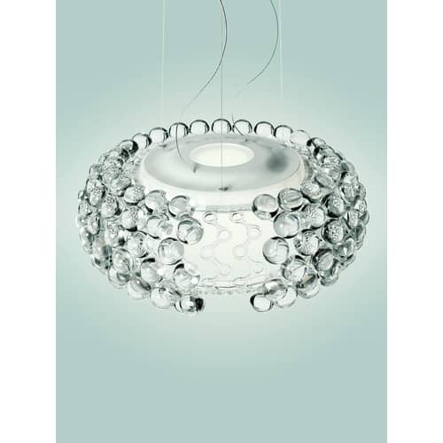 Suspension Caboche Plus Medium / Source halogène - Ø 52 cm - Foscarini - Transparent - PMMA