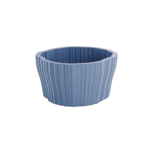 Übertopf Corteza Large plastikmaterial blau / 64 x 70 cm x H 36 cm - Kartell - Flieder - Recyceltes Polyethylen