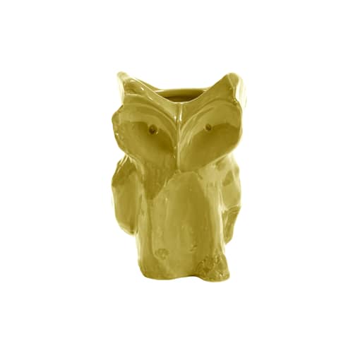 Vaso After Midnight Owl  ceramica giallo / Piccolo - H 23 cm - Serax - Giallo - Gres smaltato