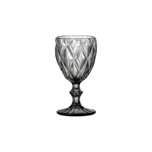 Verre à vin Asana / Ø 9 x H 17 cm - 32 cl - Bloomingville - 32 cl / Gris fumé - Verre