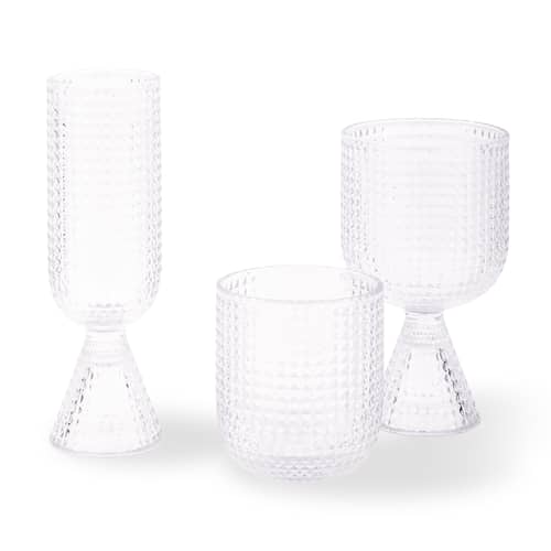 Set de 4 verres à vin Rooftop / 390 ml - Pols Potten - Transparent - Verre