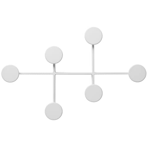 Afteroom Small Wall coat rack metal white / L 37 cm - Audo Copenhagen - White - Zinc alloy