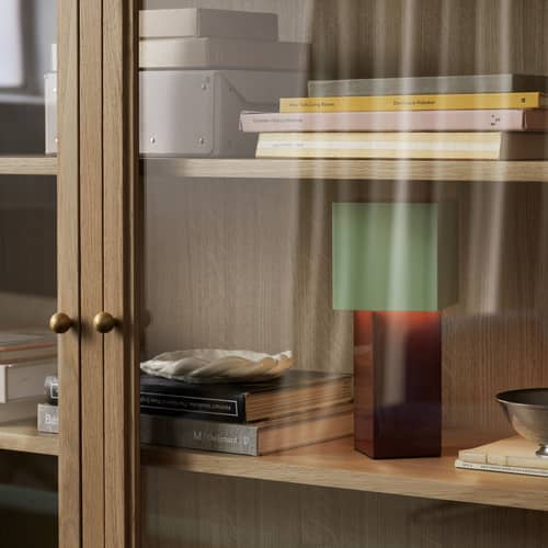 Pivot ATD7 Wireless rechargeable lamp metal multicoloured / 16 x 16 x H 26 cm - &tradition - Mint / Rust - Powder-coated iron