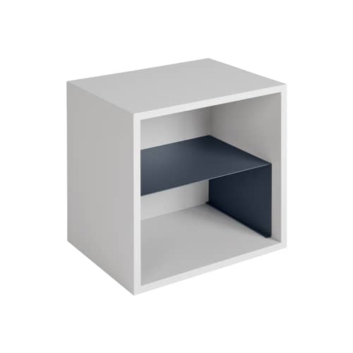  Accessory metal blue / Half-shelf for stacked Unit - W 39.6 x D 28 x H 20 cm - Muuto - Blue - Steel