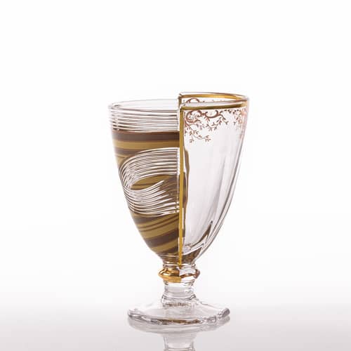 Hybrid - Pannotia Cocktail glass glass multicoloured / Set of 3 - 330 ml - Seletti - Pannotia - Glass