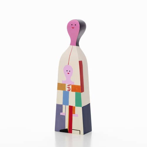 Décoration Wooden Dolls - No. 4 bois multicolore / By Alexander Girard, 1952 - Vitra - No. 4 - Sapin