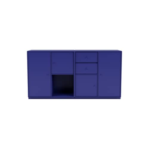 Couple Dresser wood blue / W 139.2 x D 38 x H 72.6 cm - MONTANA - Monarch 135 - Lacquered MDF