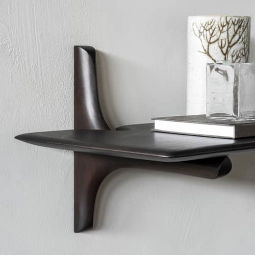 Étagère PI bois marron / L 168 cm - Acajou massif - Ethnicraft - L 168 cm / Acajou - Acajou massif teinté