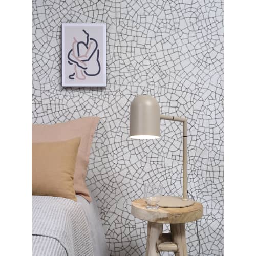 Lampada da tavolo Marseille metallo beige / Orientabile - H 45 cm - It\'s about Romi - Sabbia - Ferro