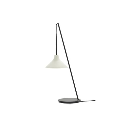 Lampe de table Seam / H 71 cm - Serax - Blanc cassé / Noir mat - Acier, Porcelaine