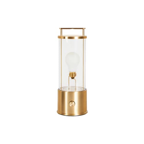 Lampe sans fil rechargeable The Muse 2.0 métal or / IP44 - Version laiton - TALA - Laiton - Laiton massif, Verre borosilicaté