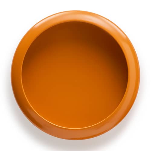 Applique d\'esterno Oloha Large metallo arancione / Lampada senza fili - Ø 37,5 cm - Fatboy - Arancione - ABS, Alluminio termolaccato, Silicone