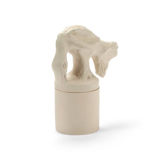 Parfumierte Kerze Brisas Frescas Small keramik beige / Ø 8 x H 19,7 cm - Serax - Elfenbein - Keramik, Soja-Wachs