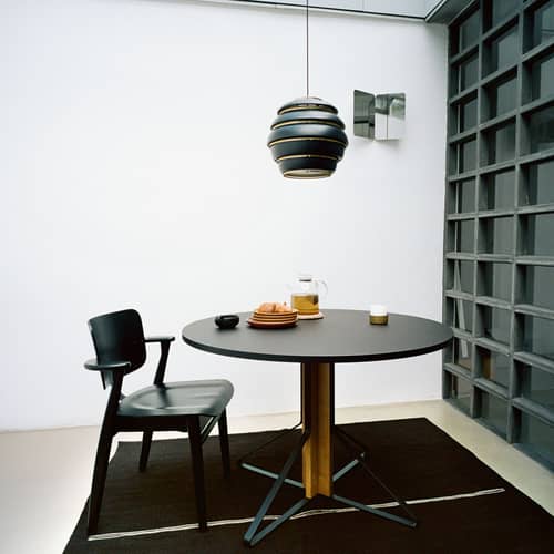 Pendelleuchte Beehive A331 metall schwarz / Alvar Aalto, 1953 - ARTEK - Schwarz / Messing - Aluminium, Messing