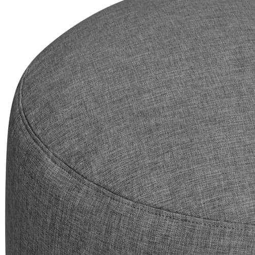 Pouf d\'extérieur Point Large Outdoor / Ø 70 x H 40 cm - Fatboy - Gris Rock - Polystyrène expansé, Tissu oléfine