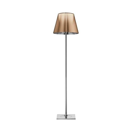 Stehleuchte K Tribe F2 metall plastikmaterial braun H 162 cm - Flos - Bronze metallic - PMMA, poliertes Aluminium