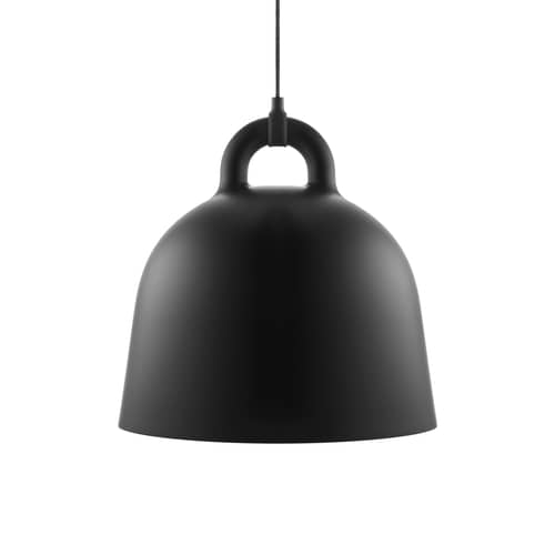 Suspension Bell / Medium Ø 42 cm - Normann Copenhagen - Noir mat & Int. Blanc - Aluminium