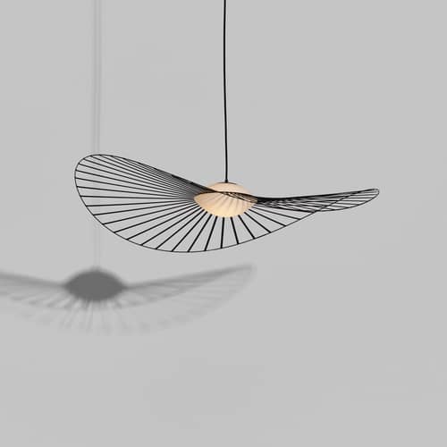 Suspension Vertigo Nova LED / Ø 110 cm - Constance Guisset, 2010 - Petite Friture - Noir / Diffuseur blanc - Fibre de verre, Polyuréthane, Verre triplex