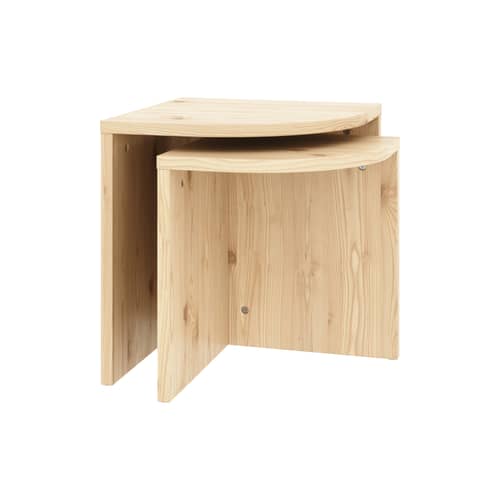 Set de 2 tables gigognes Combine - KARUP DESIGN - Pin clair - Pin massif certifié FSC