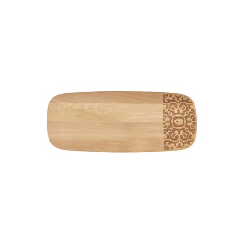 Tablett Dressed in wood holz natur / 45 x 18,5 cm - Alessi - Holz, natur - Buchenfurnier