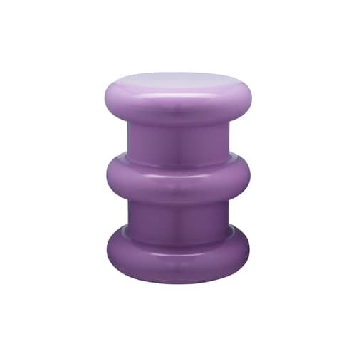 Tabouret Pilastro plastique violet / H 46 x Ø 35 cm - By Ettore Sottsass - Kartell - Violet - Technopolymère thermoplastique