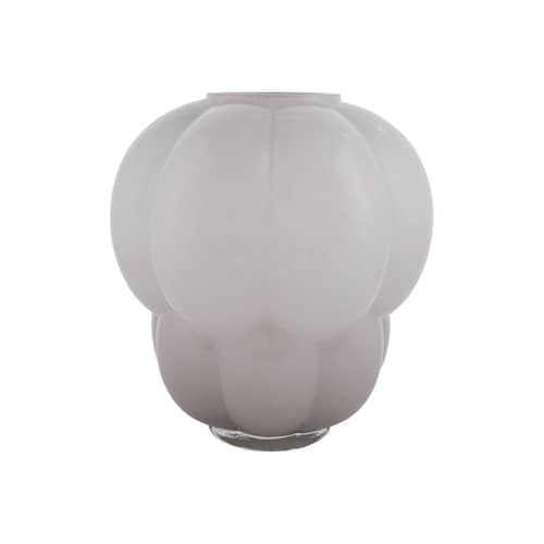 Vaso Uva vetro grigio / Ø 32 x H 35 cm - AYTM - H 35 cm /Grigio tortora - Vetro soffiato a bocca