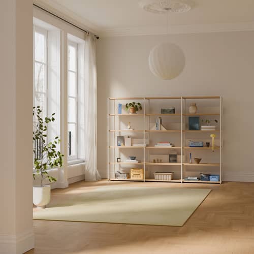 Bücherregal UNIT 6 von TIPTOE - cremeweiß eiche natur