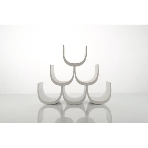 Casier à bouteilles Noè plastique blanc / Modulable - 6 bouteilles - Alessi - Blanc - Résine thermoplastique